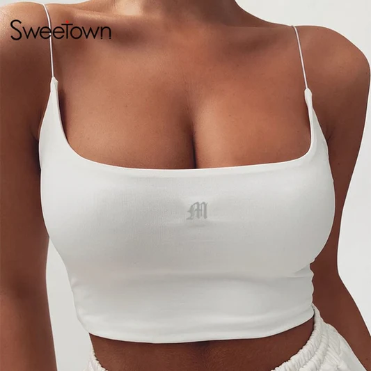 Sweetown Summer Women Tank Tops