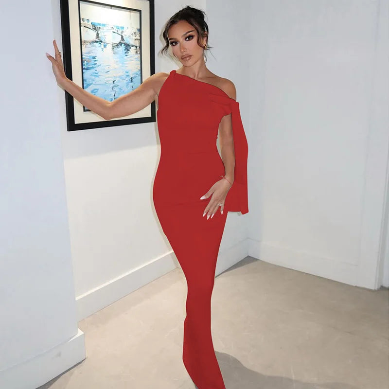 Hugcitar Fashion Solid O Neck Sleeveless Patchwork Sexy Bodycon Maxi Prom Dress Summer Women Clothes Party Festival Club Y2K