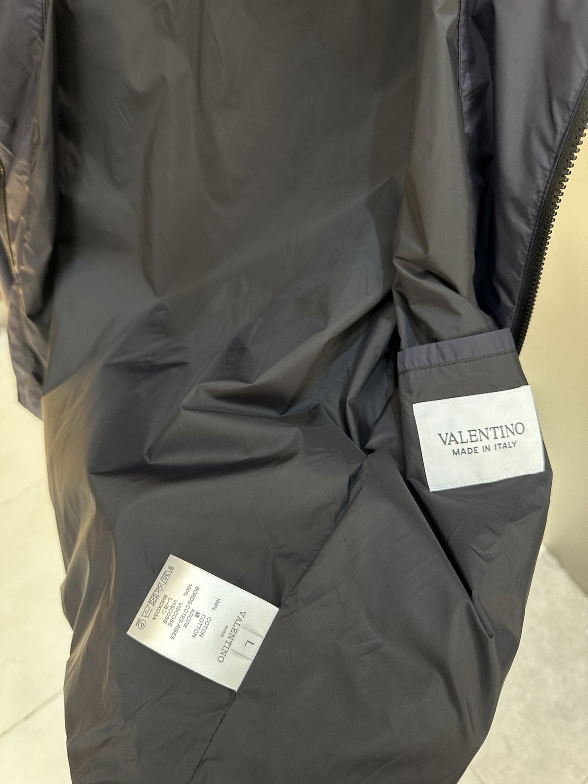 Valentino Color-Block Hooded Windbreaker