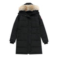 Canada Goose Long Quilted Fur-Trim Hood Puffer Jacket