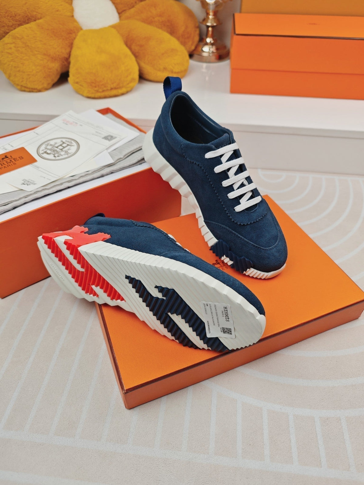 BOUNCING SNEAKERS DENIM CALFSKIN