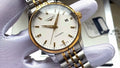 Longines White Dial Two-Tone Watch